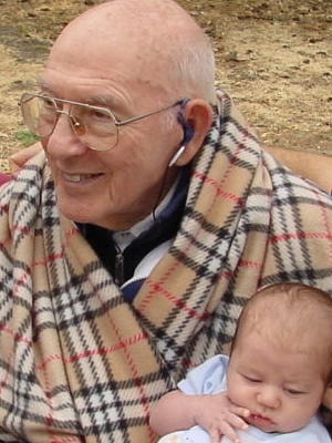 4 Generations: Frank Moss, son John, grandson Kevin, great-grandson Benjamin Crow